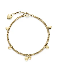 Olivia Burton Mini Heart Gold Tone Stainless Steel Bracelet