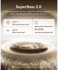 Baseus Bowie MC1 Pro Open Ear Clip-On Headphones, Hi-Res Ldac & HiFi4 Acoustic Sound, 5g Ultra-Lightweight Comfort, SuperBass 2.0, Dnn 4-Mic Ai Clear