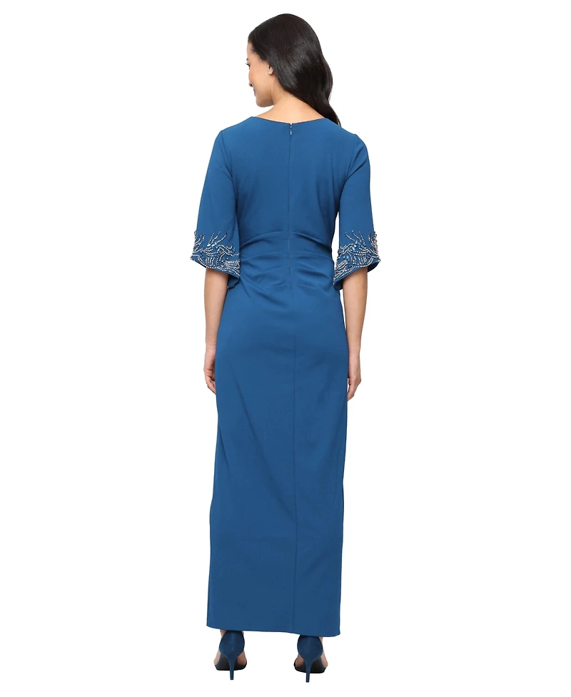 Alex Evenings Women's Stretch Crepe Column Dress