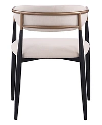 Furniture of America 2-Pc. Darcy Metal Upholstered Dining Chair Set
