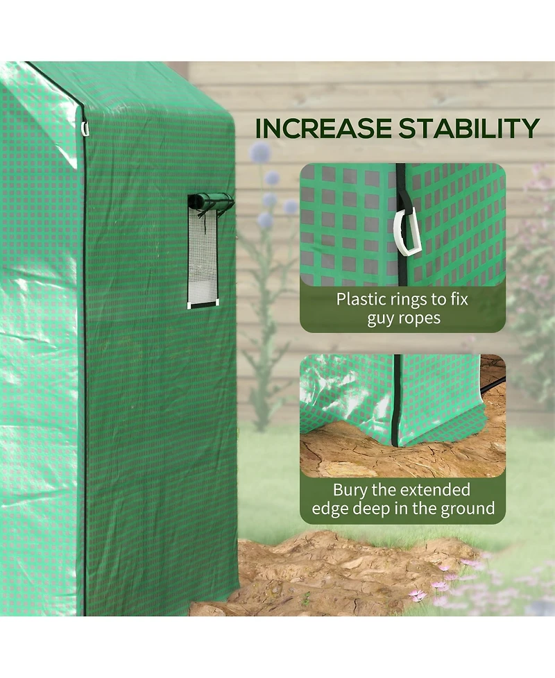 Outsunny 2 01-0472 house Replacement Covers, 55x56.25", &