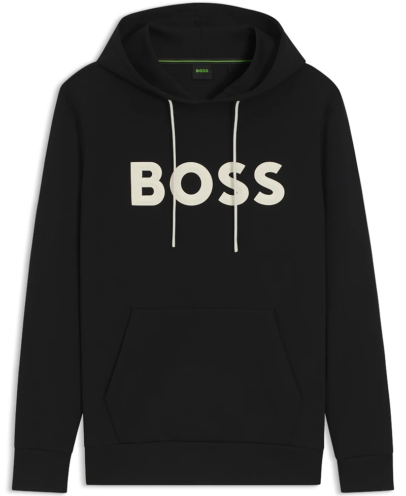 Boss by Hugo Men's Cotton-Blend Logo Hoodie