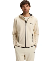 Boss by Hugo Men's Active Stretch-Gabardine Zip-Up Hoodie