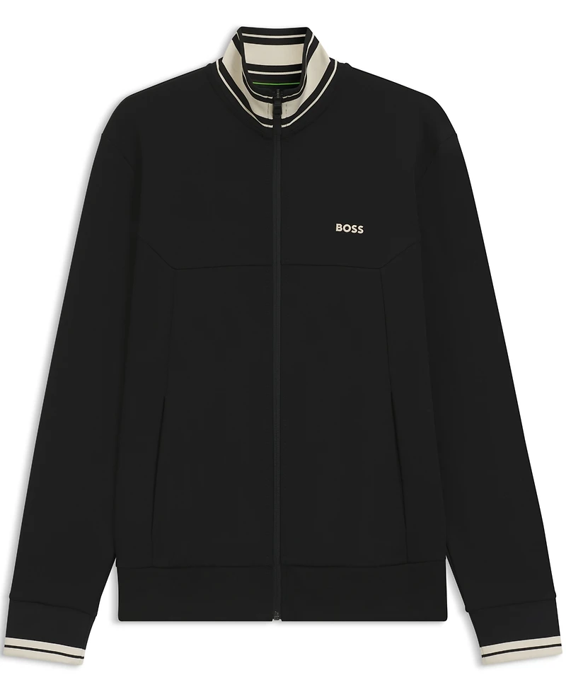Boss by Hugo Men's Cotton-Blend Zip-Up Sweatshirt