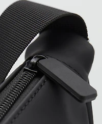 Mango Men's Rubberized Shoulder Bag