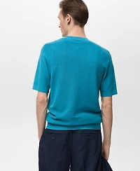 Mango Men's Fine-Knit T-Shirt