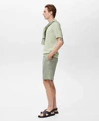 Mango Men's Cotton Fine-Knit T-Shirt