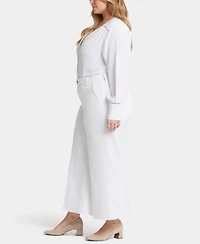 Nydj Plus Mona Wide Leg Trouser Ankle Jeans