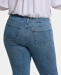 Nydj Plus Marilyn Straight Ankle Jeans