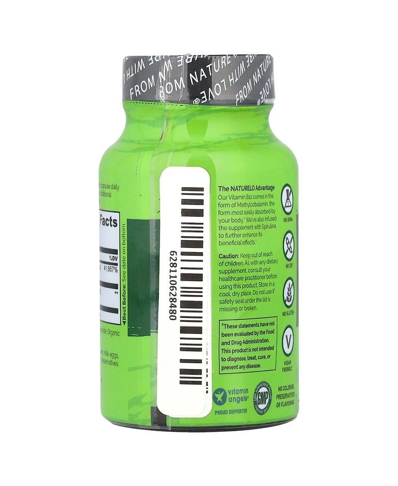 Naturelo Nutrition B12 Infused with Spirulina