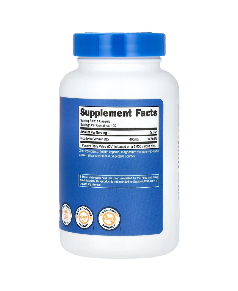 Nutricost Vitamin B2 400 mg
