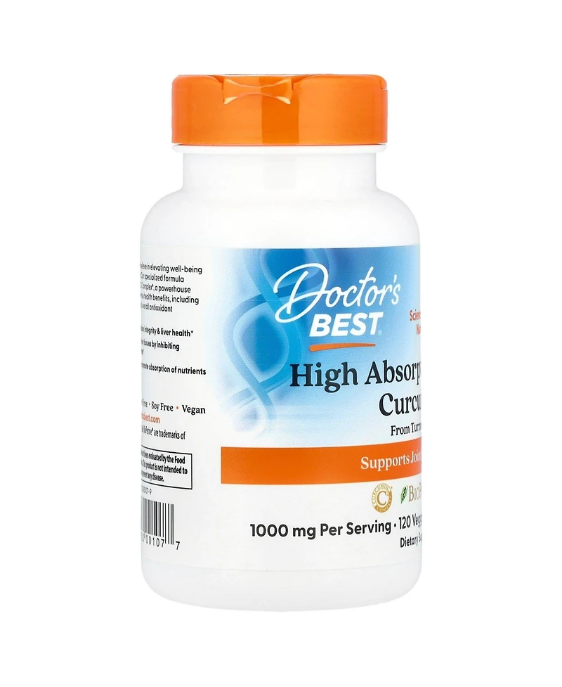 Doctor's Best High Absorption Curcumin - 120 Veggie Caps