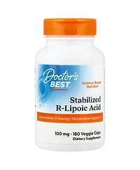 Doctor's Best Stabilized R-Lipoic Acid 100 mg - 180 Veggie Caps