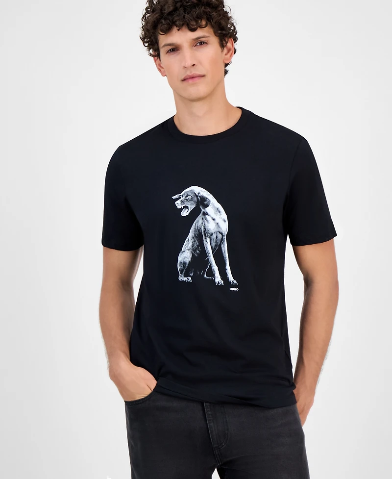 Hugo By Boss Men's Cotton Graphic Crewneck T-Shirt