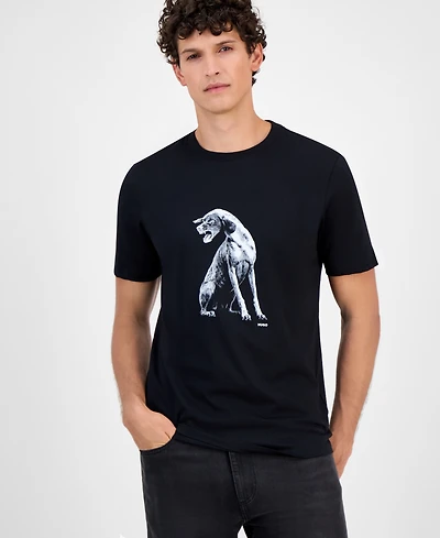 Hugo By Boss Men's Cotton Graphic Crewneck T-Shirt