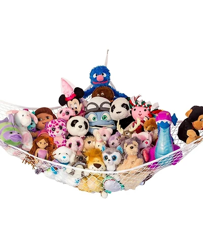 Lilly's Love Toddler Unisex Hanging Toy Storage Net Hammock Extra Large White 1 Pack