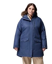 Columbia Plus Suttle Mountain Hooded Faux-Fur-Trim Long Insulated Coat