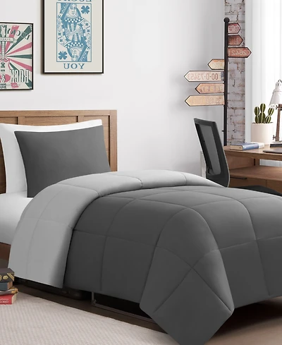 Lucky Brand Box Stitch Reversible 3-Pc. Comforter Set