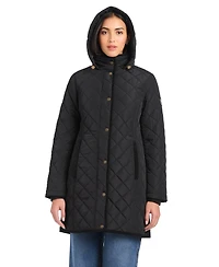 Vince Camuto Women's Long Mini Quilt Coat