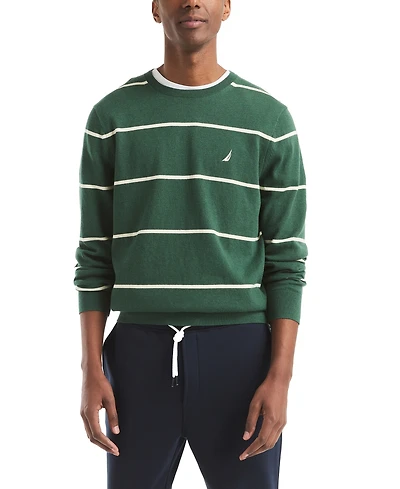 Nautica Men's Performance Striped Crewneck Sweater