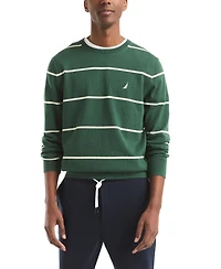 Nautica Men's Performance Striped Crewneck Sweater