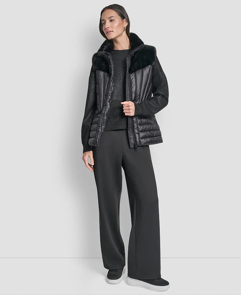 Dkny Women's Sleeveless Puffer Vest Jacket