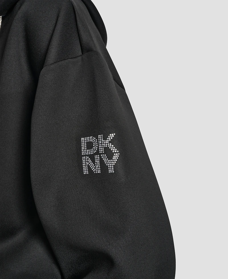Dkny Women's Long-Sleeve Scuba Zip-Up Jacket
