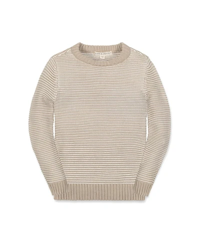 Hope & Henry Little and Big Boys' Organic Long Sleeve Crewneck Pullover Sweater