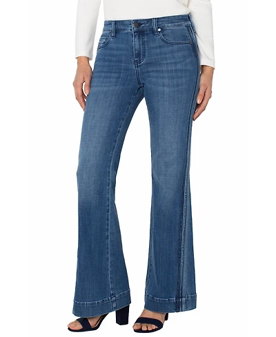 Liverpool Los Angeles Women's Hannah Flare Self Trim Jeans