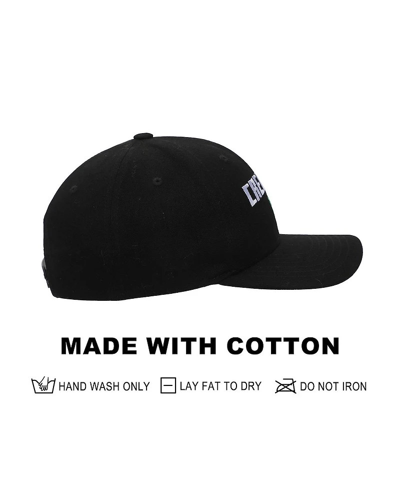 Minecraft Men's Creeper Adult Black Traditional Adjustable Hat