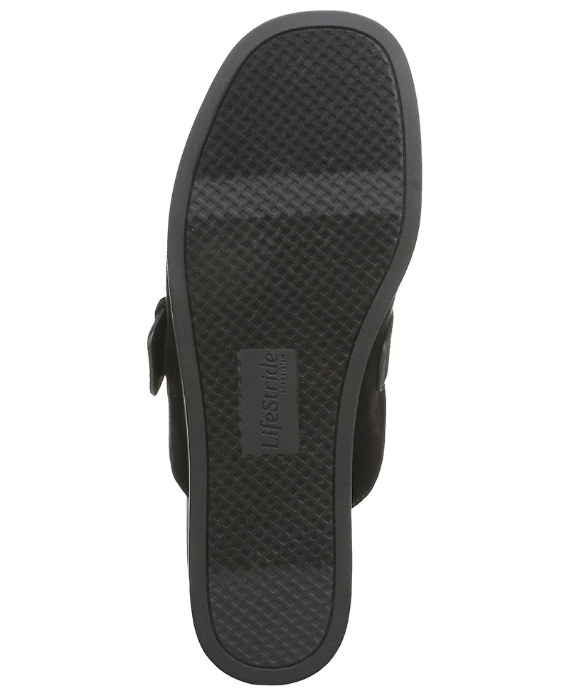 LifeStride Women's Gillian Square Toe Mule Clogs