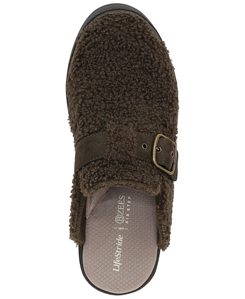 LifeStride Women's Vibe-Cozy Washable Round Toe Mule Clogs