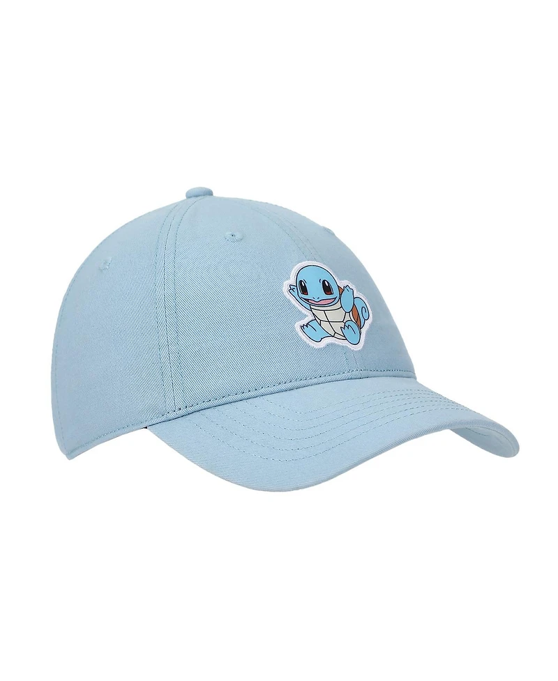 Pokemon Squirtle Printed Patch Blue Unstructured Baseball Cap
