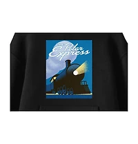 The Polar Express Vintage Poster Boy's Black Hoodie-Small