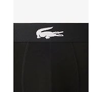 Lacoste Men's 3-Pack Regular-Fit Big Croc Logo Trunk Underwear
