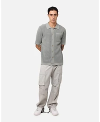 Xxiii Men's Zyair Knit Rib Button Up Shirt