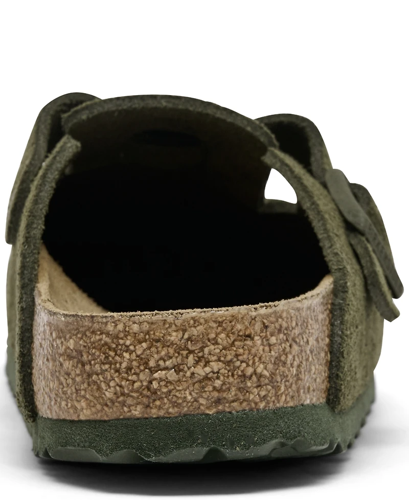 Birkenstock Women's Boston Suede Leather Casual Clogs from Finish Line