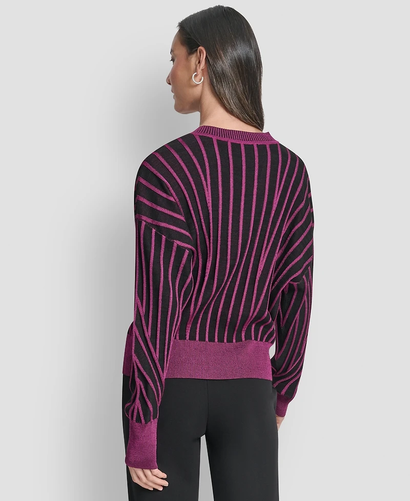 Dkny Women's Long Sleeve V-Neck Sweater