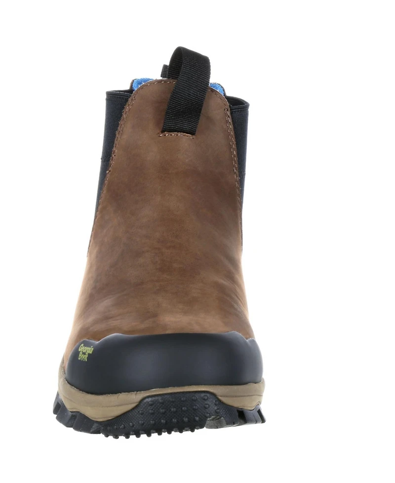 Georgia Boot Men's Blue Collar Chelsea Waterproof Work Romeo Boot