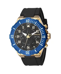 Invicta Men's Aviator Quartz Multifunction Black Dial Watch