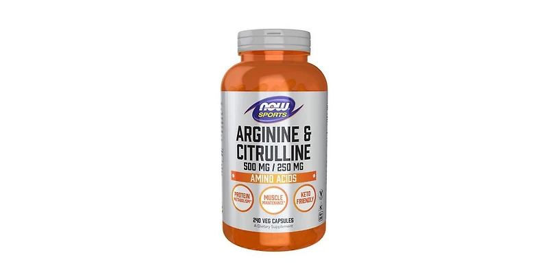 Now Foods Arginine Citrulline ,500 mg ,240 Veg Caps