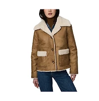 Bernardo Women's Faux Shearling Chore Jacket