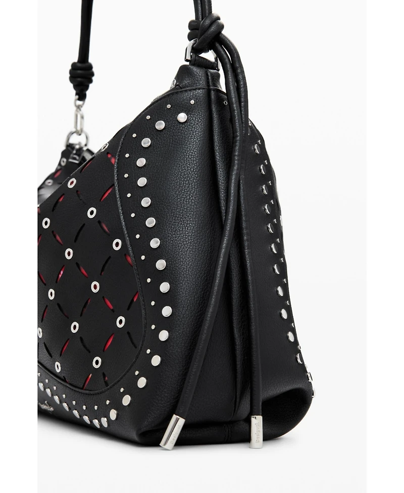 Desigual Women's Medium cut-out faux leather bag