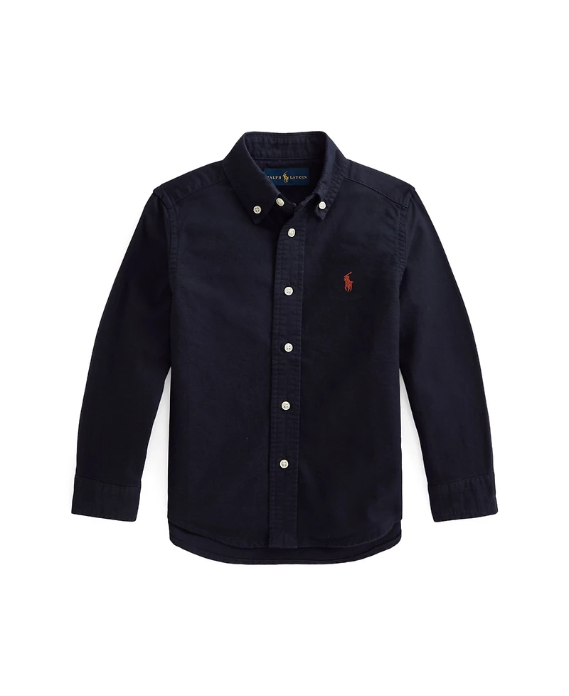 Polo Ralph Lauren Toddler and Little Boys Garment-Dyed Cotton Oxford Shirt