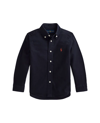 Polo Ralph Lauren Toddler and Little Boys Garment-Dyed Cotton Oxford Shirt