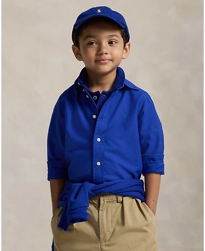 Polo Ralph Lauren Toddler and Little Boys Garment-Dyed Cotton Oxford Shirt