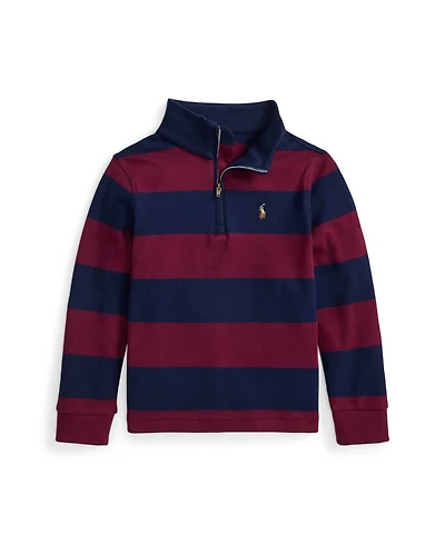 Polo Ralph Lauren Toddler and Little Boys Striped Cotton Interlock Pullover Sweatshirt