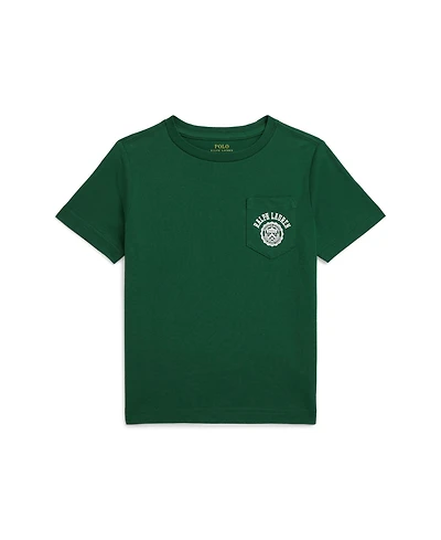 Polo Ralph Lauren Toddler and Little Boys Logo Cotton Jersey Pocket T-Shirt
