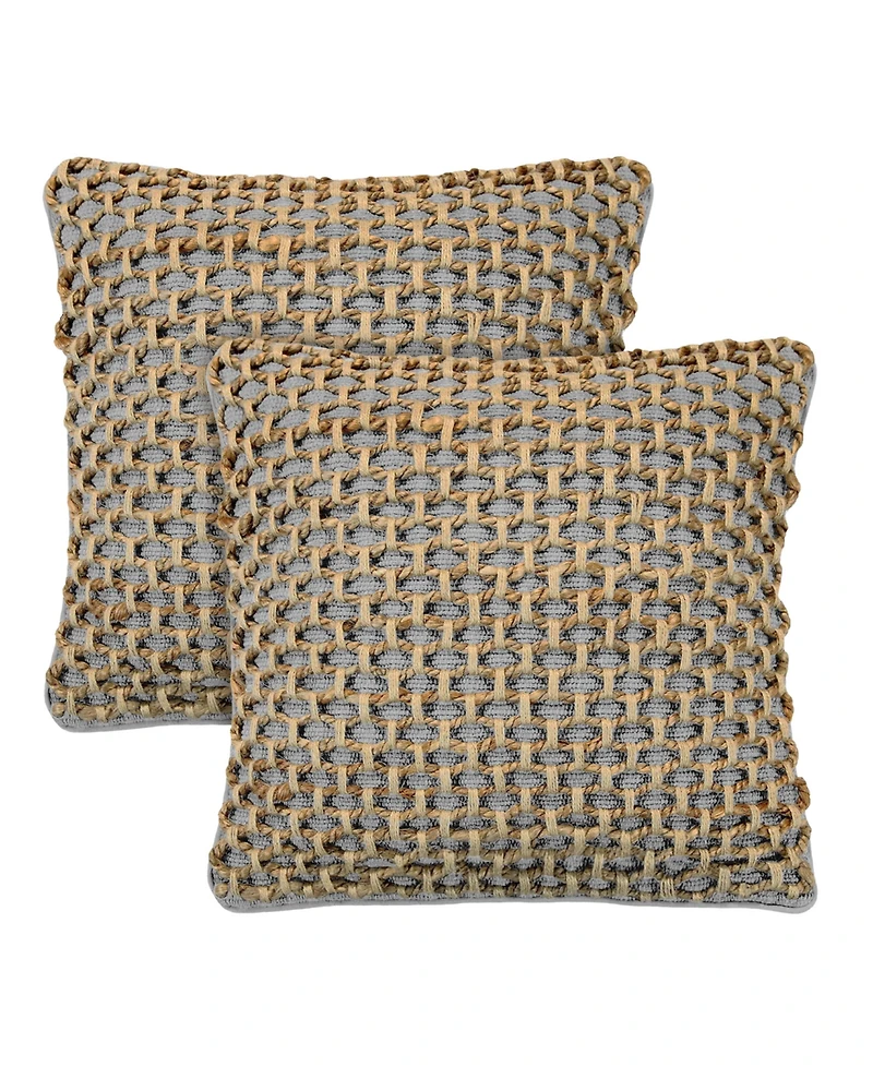 Boho Living Jada Jute 2-Pc. Decorative Pillows Set, 18" x