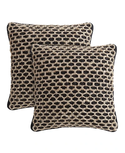 Boho Living Jada Jute 2-Pc. Decorative Pillows Set, 18" x
